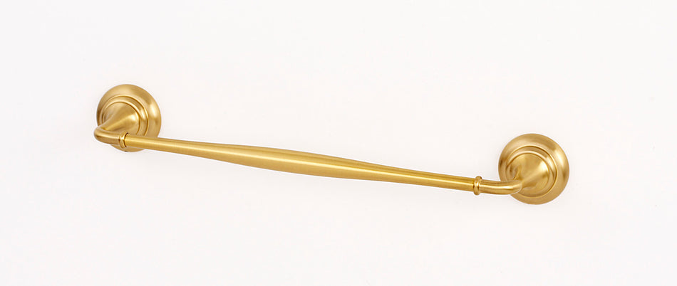 Alno A6720-12-SB: 12" cc Charlie's Collection Towel Bar - Satin Brass