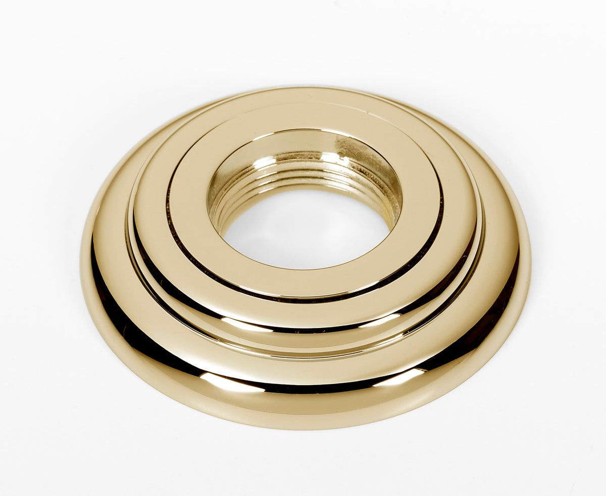 Alno A6724-PB/NL: 3" Charlie's Collection Mounting Brackets for Grab Bar (pair) - Unlacquered Brass