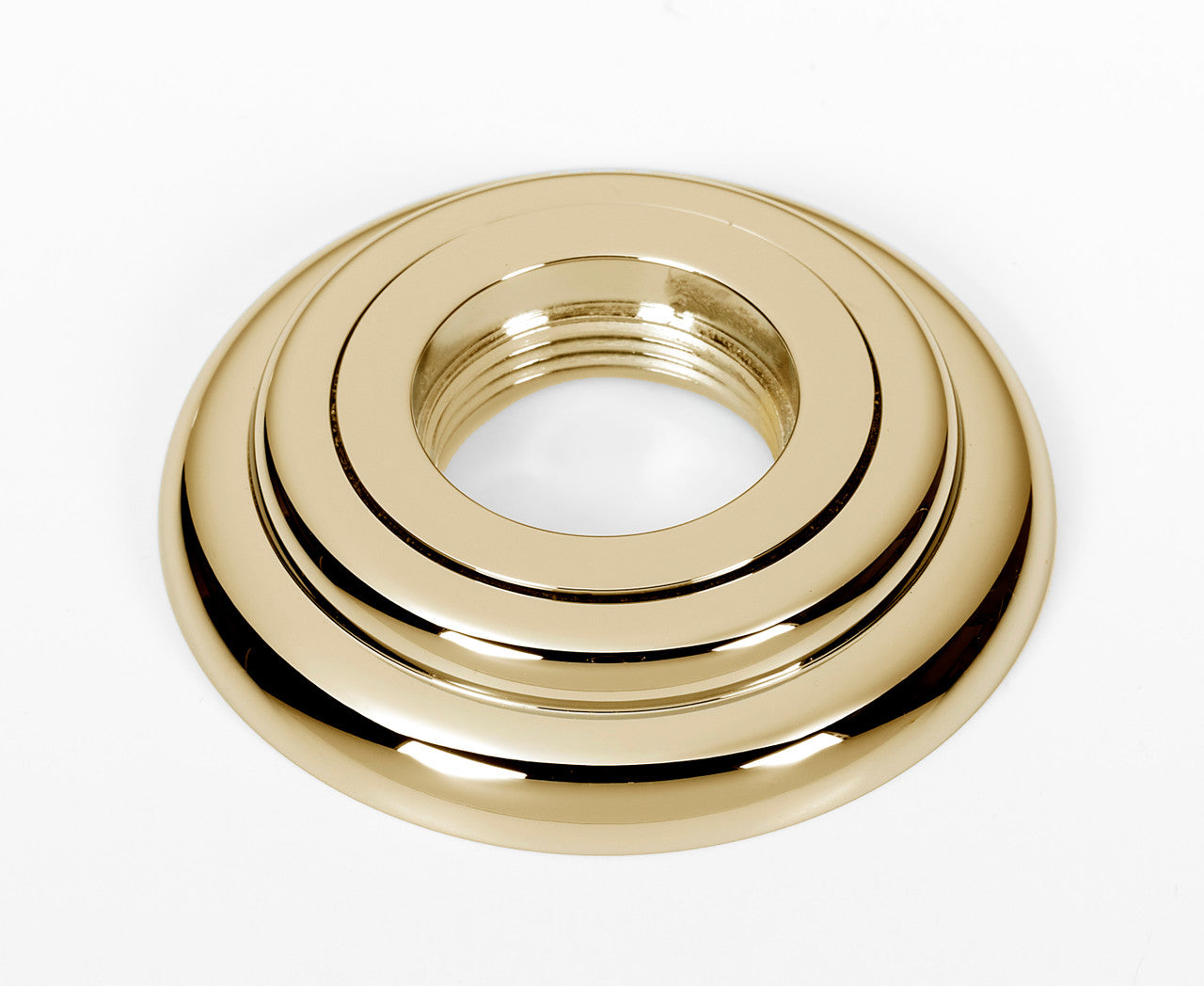 Alno A6724-PB/NL: 3" Charlie's Collection Mounting Brackets for Grab Bar (pair) - Unlacquered Brass