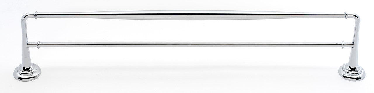 Alno A6725-24-PC: 24" cc Charlie's Collection Double Towel Bar - Polished Chrome