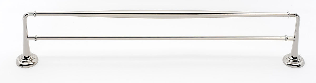 Alno A6725-24-PN: 24" cc Charlie's Collection Double Towel Bar - Polished Nickel