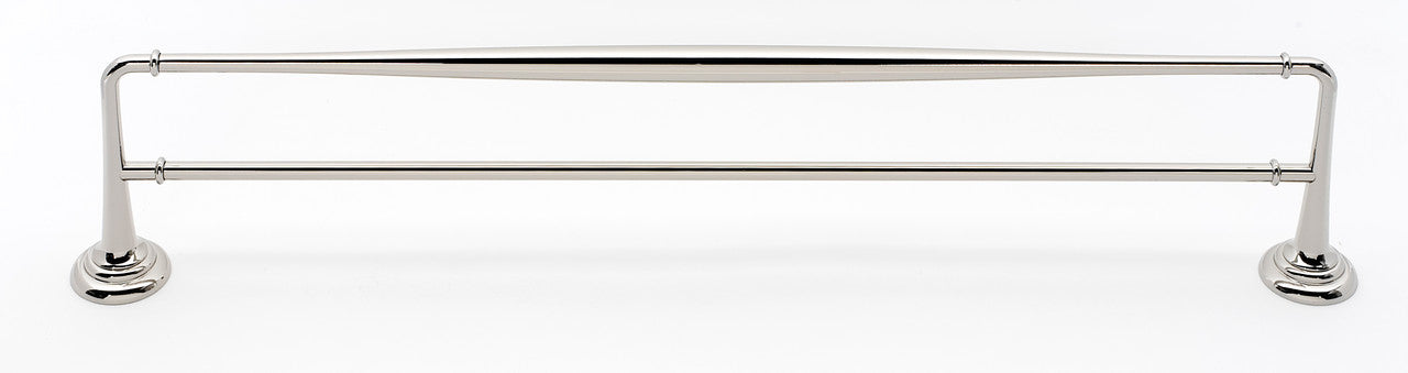 Alno A6725-24-PN: 24" cc Charlie's Collection Double Towel Bar - Polished Nickel