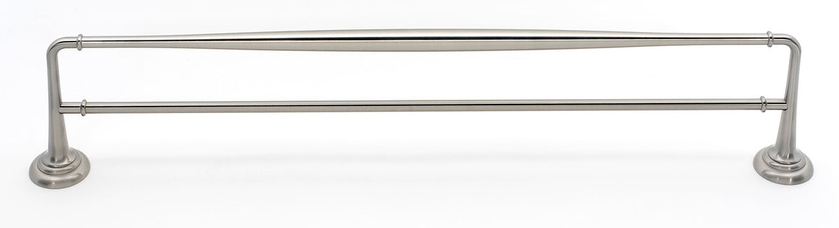 Alno A6725-24-SN: 24" cc Charlie's Collection Double Towel Bar - Satin Nickel