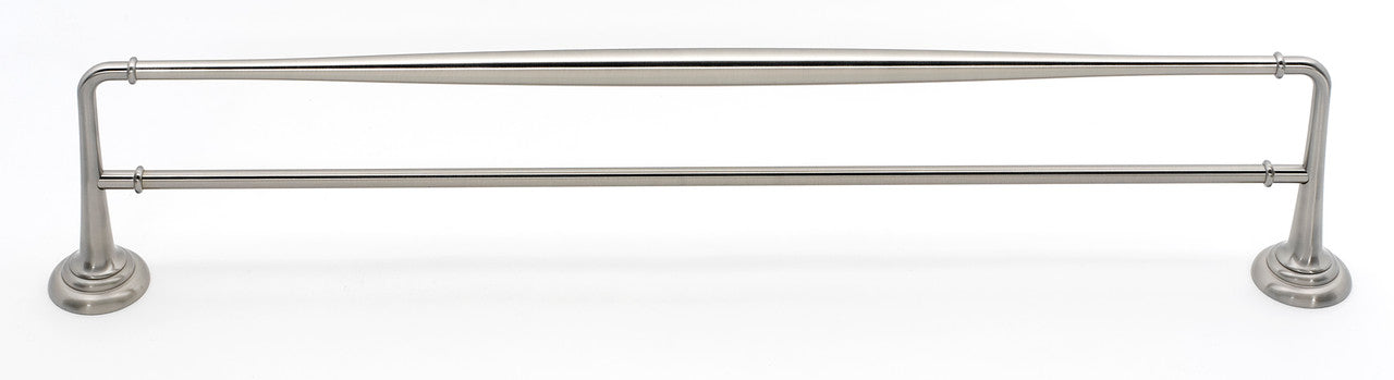 Alno A6725-24-SN: 24" cc Charlie's Collection Double Towel Bar - Satin Nickel