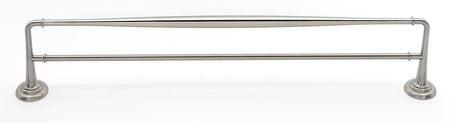 Alno A6725-24-SN: 24" cc Charlie's Collection Double Towel Bar - Satin Nickel