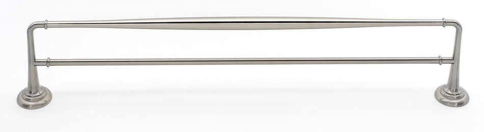 Alno A6725-24-SN: 24" cc Charlie's Collection Double Towel Bar - Satin Nickel