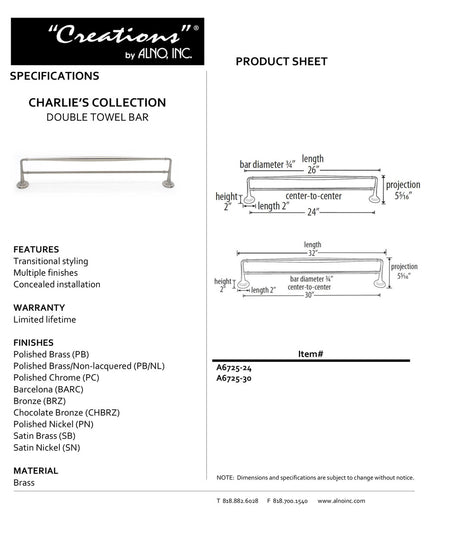 Specificaton Sheet