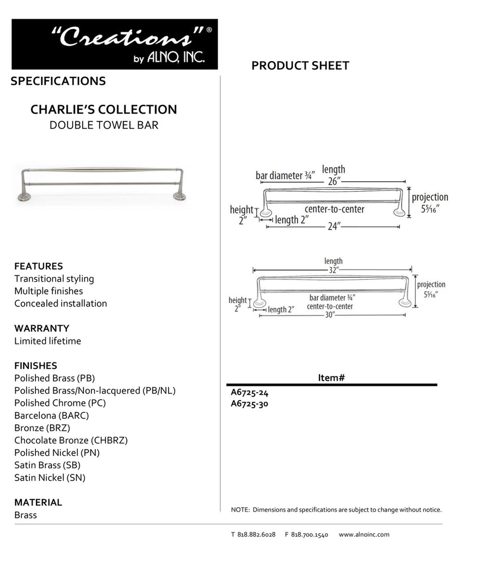 Specificaton Sheet