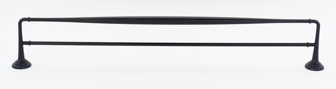 Alno A6725-30-BRZ: 30" cc Charlie's Collection Double Towel Bar - Bronze