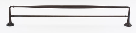 Alno A6725-30-CHBRZ: 30" cc Charlie's Collection Double Towel Bar - Chocolate Bronze