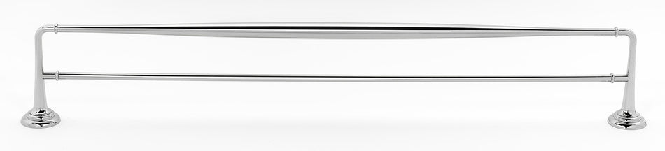 Alno A6725-30-PC: 30" cc Charlie's Collection Double Towel Bar - Polished Chrome