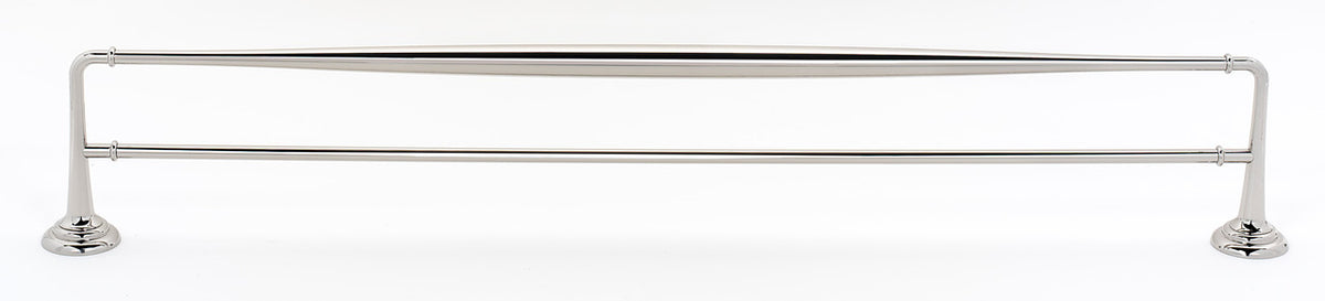 Alno A6725-30-PN: 30" cc Charlie's Collection Double Towel Bar - Polished Nickel