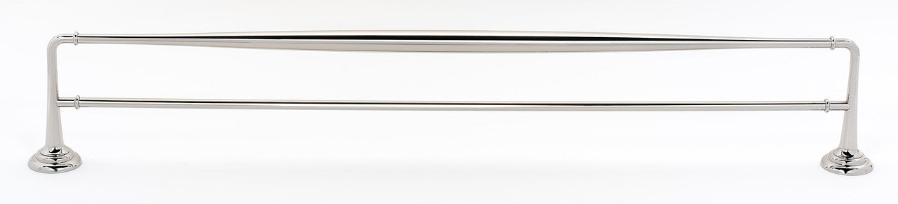 Alno A6725-30-PN: 30" cc Charlie's Collection Double Towel Bar - Polished Nickel