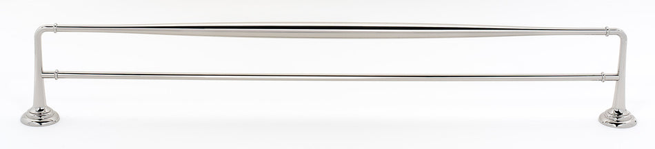 Alno A6725-30-PN: 30" cc Charlie's Collection Double Towel Bar - Polished Nickel