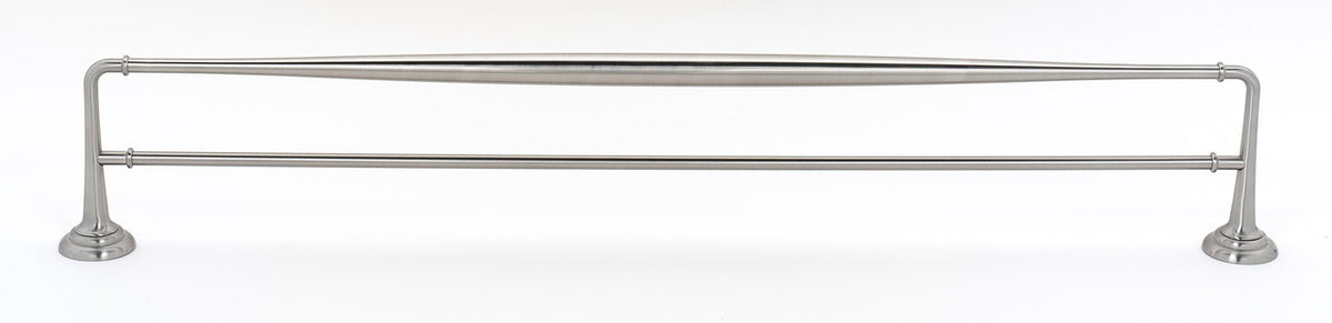 Alno A6725-30-SN: 30" cc Charlie's Collection Double Towel Bar - Satin Nickel