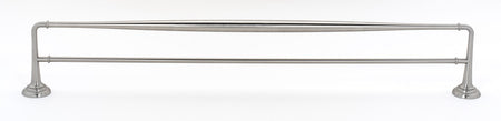 Alno A6725-30-SN: 30" cc Charlie's Collection Double Towel Bar - Satin Nickel