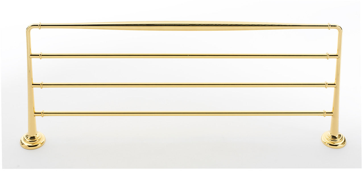 Alno A6726-24-PB: 24" cc Charlie's Collection Towel Rack - Polished Brass
