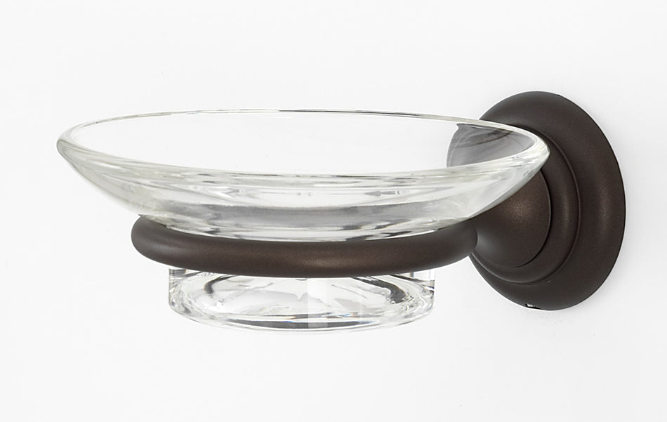 Alno A6730-CHBRZ: Charlie's Collection Soap Holder w/Dish - Chocolate Bronze