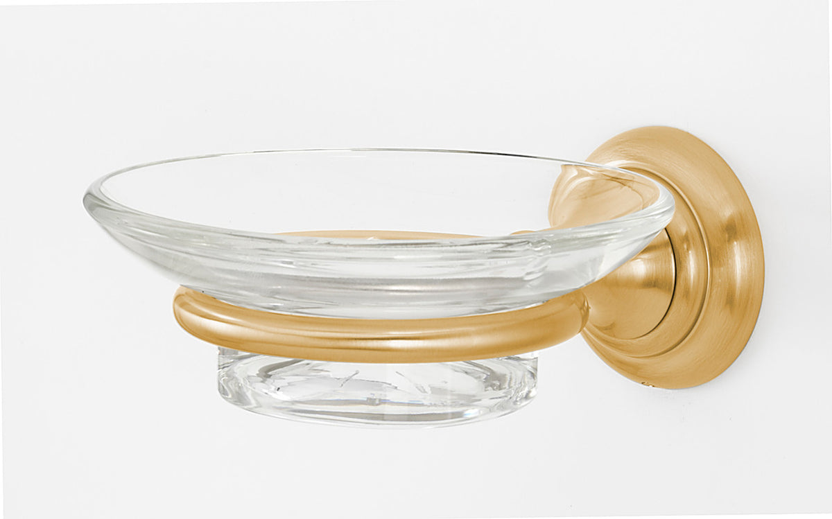 Alno A6730-SB: Charlie's Collection Soap Dish - Satin Brass