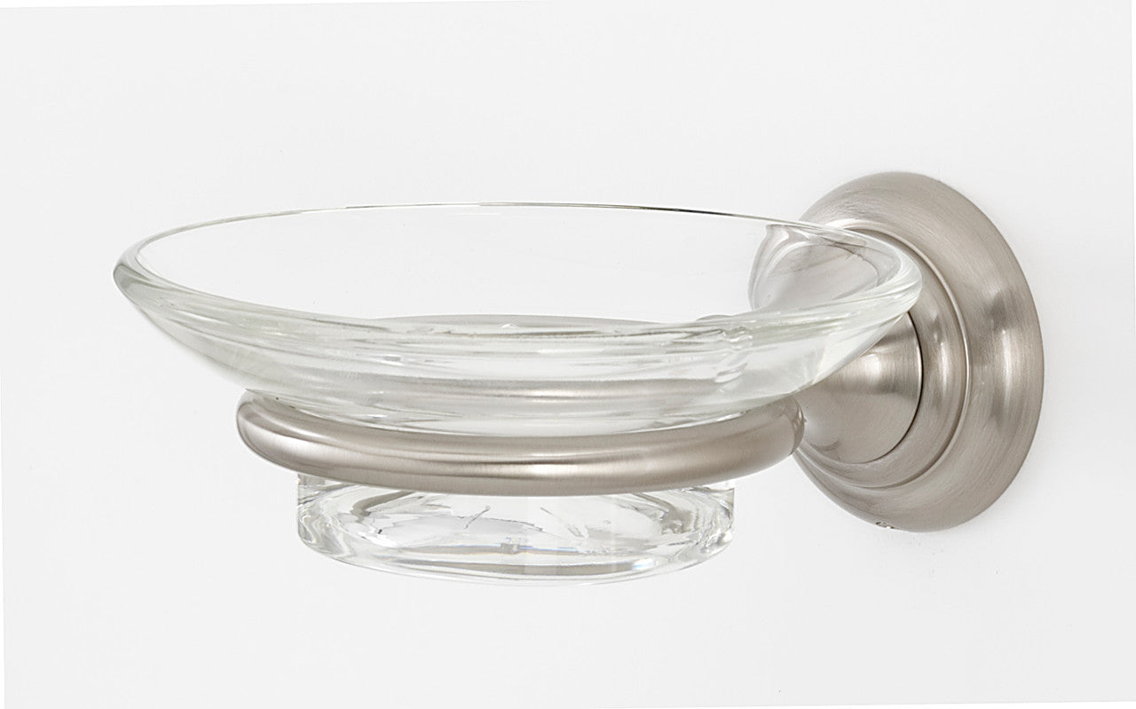 Alno A6730-SN: Charlie's Collection Soap Holder w/Dish - Satin Nickel