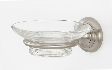 Alno A6730-SN: Charlie's Collection Soap Holder w/Dish - Satin Nickel