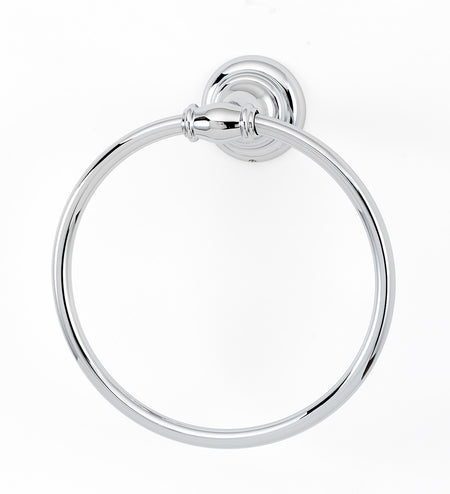 Alno A6740-PC: Charlie's Collection Towel Ring - Polished Chrome