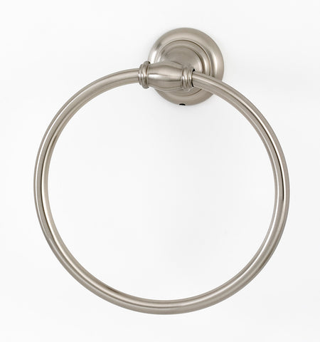 Alno A6740-SN: Charlie's Collection Towel Ring - Satin Nickel