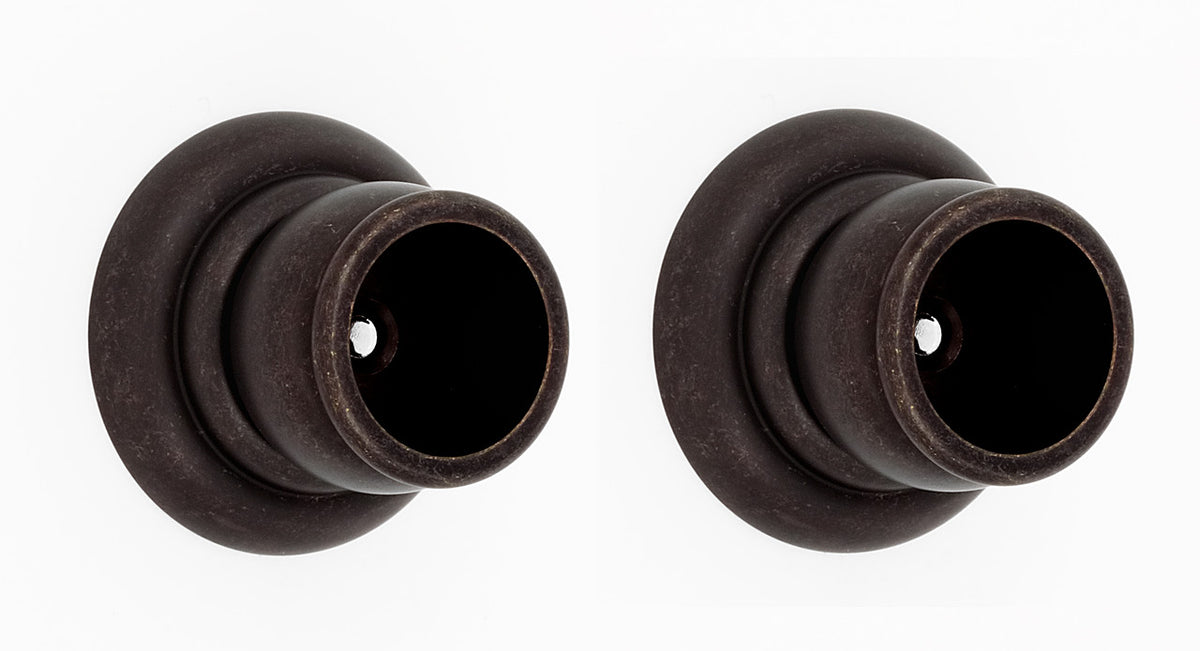 Alno A6746-BARC: Charlie's Collection Shower Rod Mounting Brackets (pair) - Barcelona
