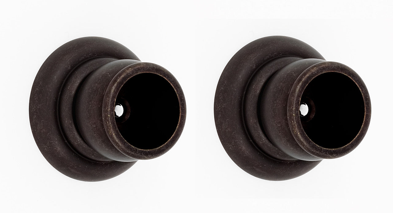 Alno A6746-BARC: Charlie's Collection Shower Rod Mounting Brackets (pair) - Barcelona