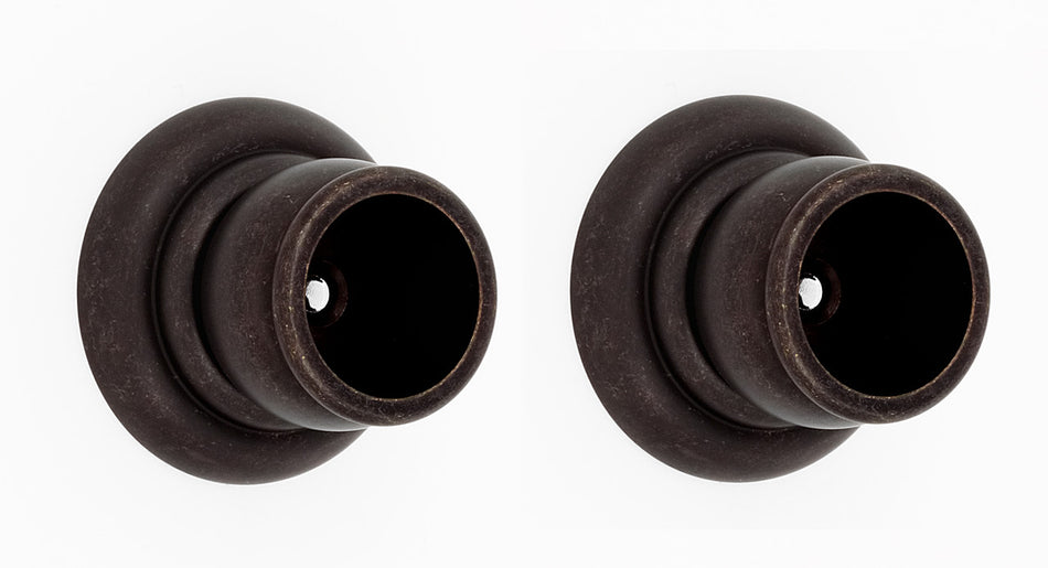 Alno A6746-BARC: Charlie's Collection Shower Rod Mounting Brackets (pair) - Barcelona