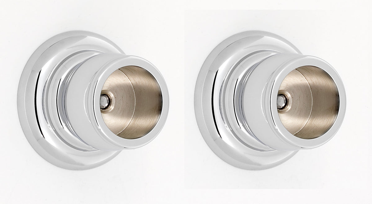 Alno A6746-PC: Charlie's Collection Shower Rod Mounting Brackets (pair) - Polished Chrome