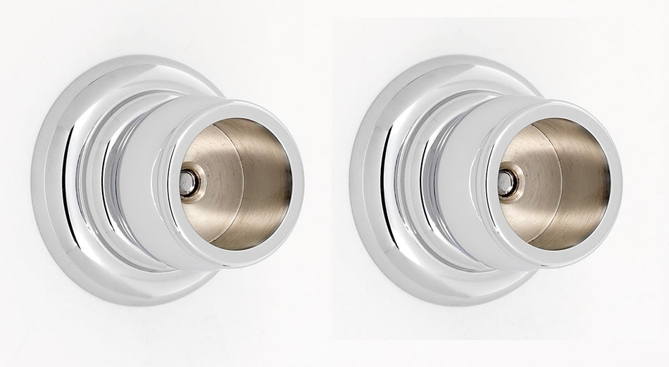 Alno A6746-PC: Charlie's Collection Shower Rod Mounting Brackets (pair) - Polished Chrome