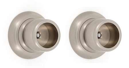 Alno A6746-SN: Charlie's Collection Shower Rod Mounting Brackets (pair) - Satin Nickel
