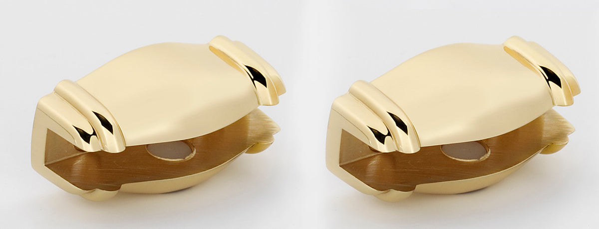 Alno A6750-SB: Charlie's Collection Shelf Mounting Brackets (pair) - Satin Brass