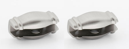 Alno A6750-SN: Charlie's Collection Shelf Mounting Brackets (pair) - Satin Nickel