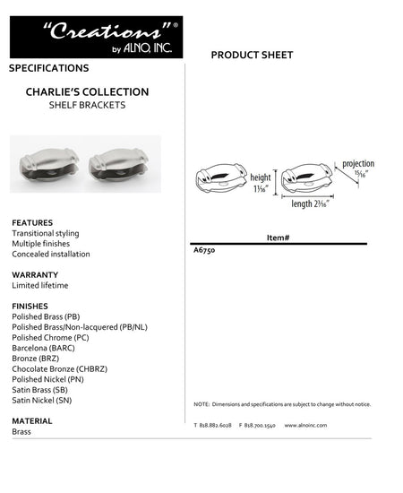 Specificaton Sheet