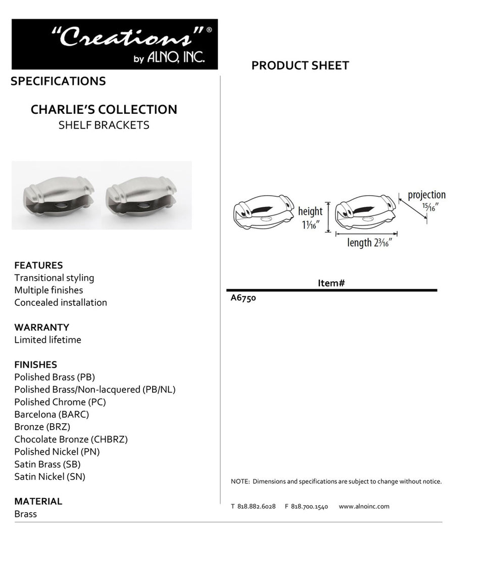 Specificaton Sheet
