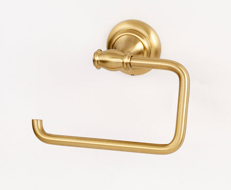 Alno A6766-SB: Charlie's Collection Single Post Tissue Holder - Satin Brass