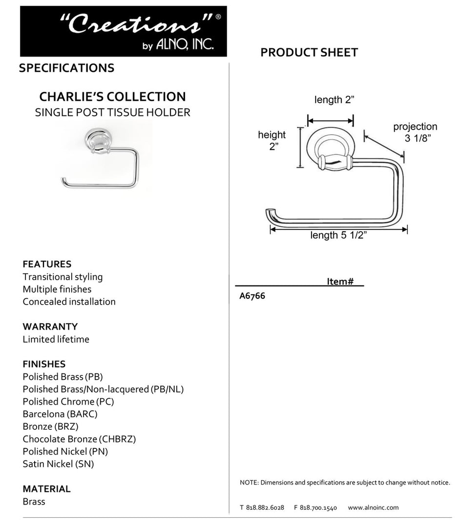Specificaton Sheet