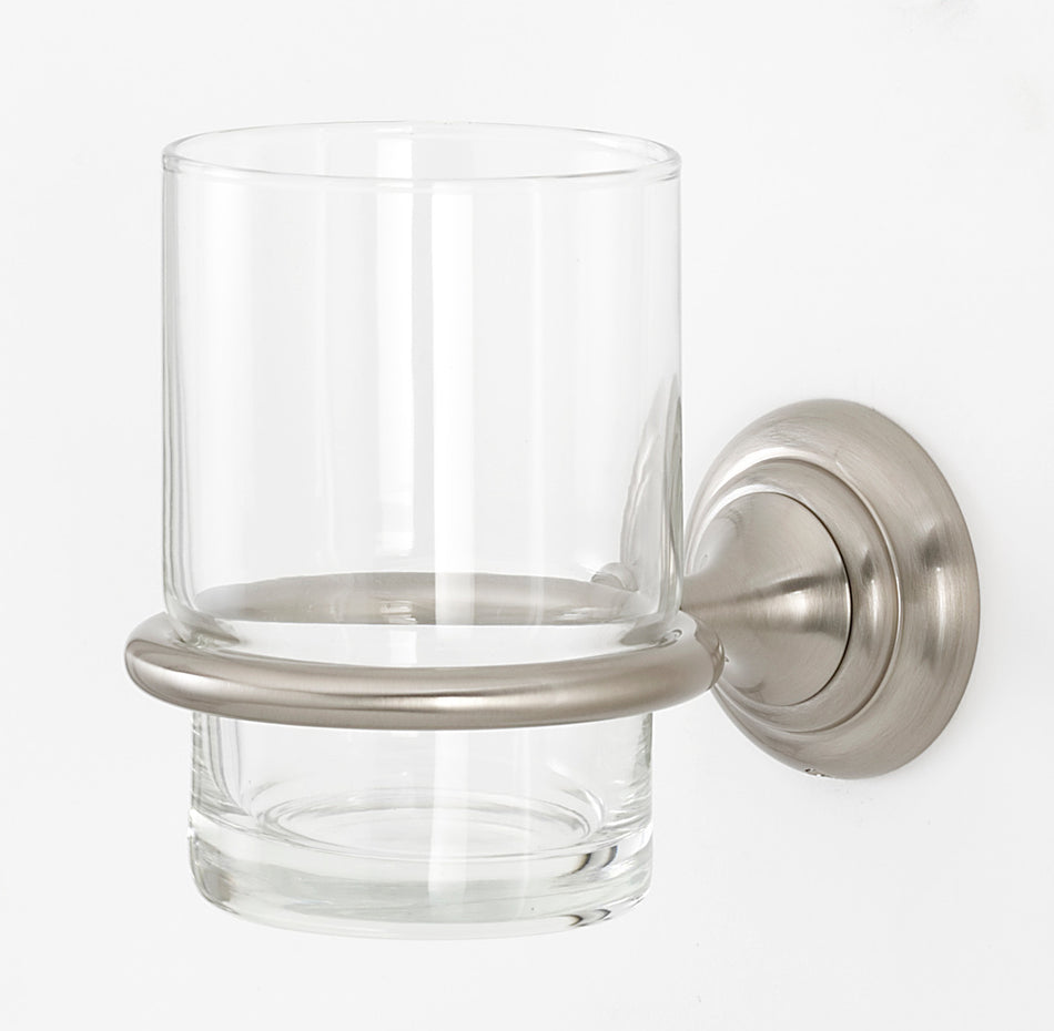 Alno A6770-SN: Charlie's Collection Tumbler Holder w/Tumbler - Satin Nickel