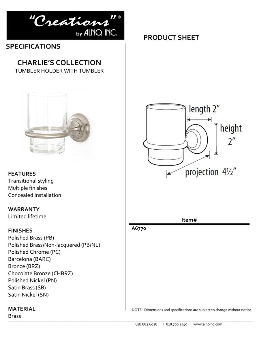 Specificaton Sheet