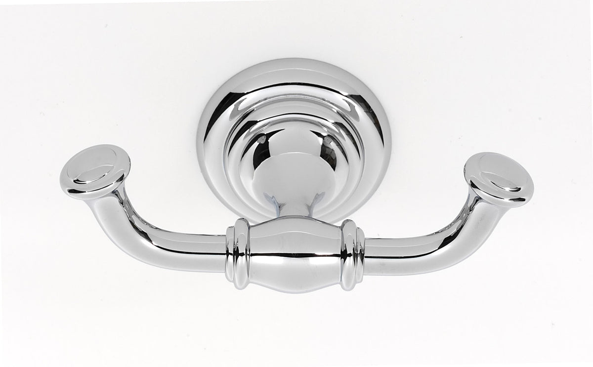 Alno A6784-PC: Charlie's Collection Double Robe Hook - Polished Chrome