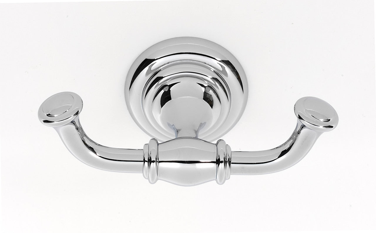 Alno A6784-PC: Charlie's Collection Double Robe Hook - Polished Chrome
