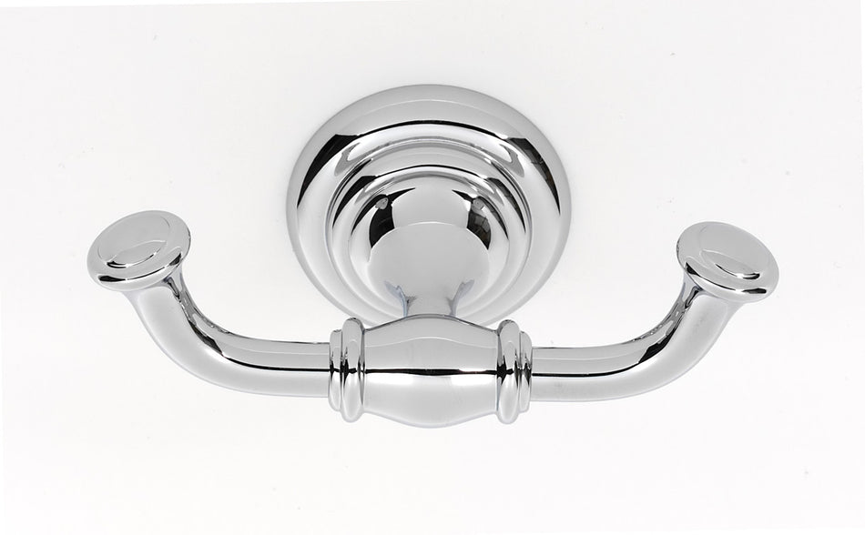 Alno A6784-PC: Charlie's Collection Double Robe Hook - Polished Chrome