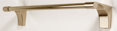 Alno A6820-12-PB/NL: 12" cc Luna Towel Bar - Unlacquered Brass