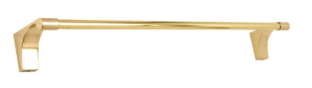 Alno A6820-18-PB/NL: 18" cc Luna Towel Bar - Unlacquered Brass