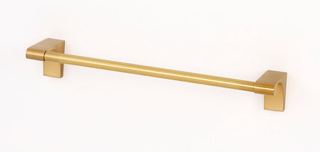 Alno A6820-18-SB: 18" cc Luna Towel Bar - Satin Brass