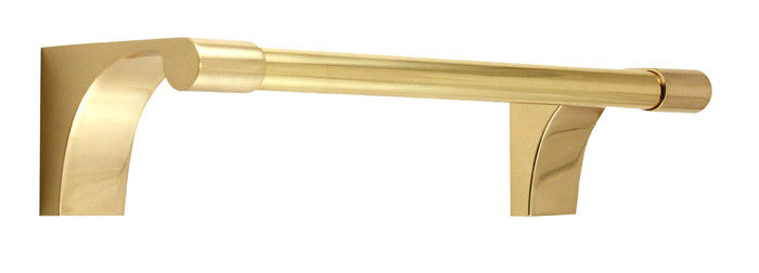 Alno A6820-8-PB: 8" cc Luna Towel Bar - Polished Brass