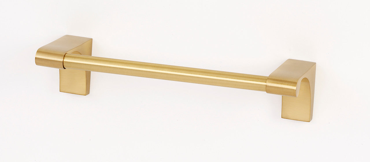 Alno A6820-8-SB: 8" cc Luna Towel Bar - Satin Brass