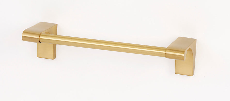 Alno A6820-8-SB: 8" cc Luna Towel Bar - Satin Brass